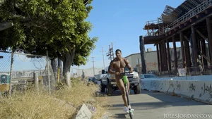 Asian girl Kendra Spade gets her dumping g-spot & caboose plumbed by a ebony stud - 3